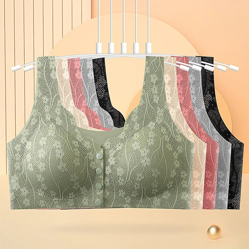 Imported front button cotton Bra (4 Pcs)