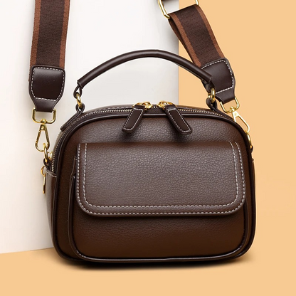 New Sac a Main Women Handbag soft small Shoulder Pu Leather Tote Hand Bags for Ladies(coffee)