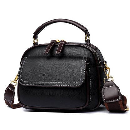 New Sac a Main Women Handbag soft small Shoulder Pu Leather Tote Hand Bags for Ladies(Black)